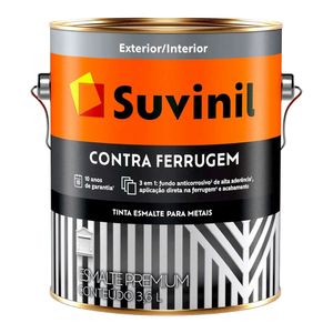 Tinta Esmalte Sintético Brilhante Premium Contra Ferrugem Preto 3,6L - Suvinil