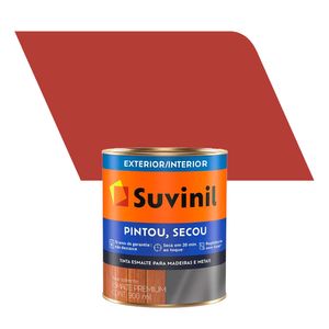 Tinta Esmalte Sintético Brilhante Premium Pintou Secou Vermelho 0,9L - Suvinil