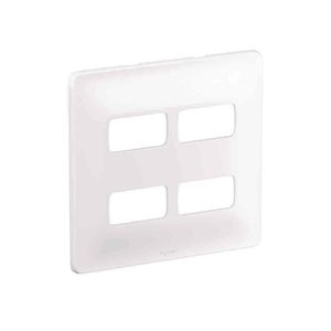 Placa Legrand Pial Zeffia 4 Funções Separadas 4X4