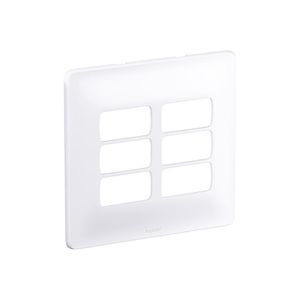 Placa Legrand Pial Zeffia 6 Funções Separadas 4X4