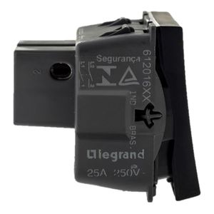 Módulo de Interruptor Bipolar Simples Pial Plus 25A Preto 250V - 612016PT - Legrand