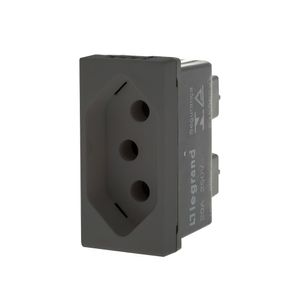 Módulo de Tomada 2P+T Pial Plus 20A Branco 250V - 615060CZ - Legrand