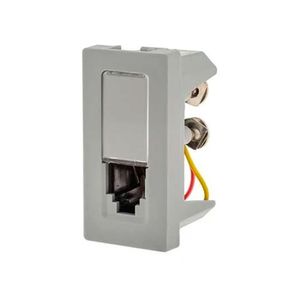 Módulo de Tomada para Telefone RJ11 Pial Plus Cinza 4 Fios - 615010CZ - Legrand