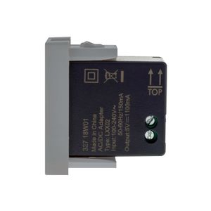 Módulo de Tomada Carregador USB com 1 Saída Pial Plus Cinza 1.100MA - 615088CZ - Legrand