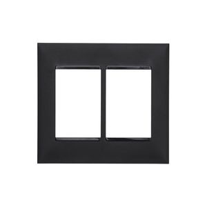 Placa 4X4 com Postos 3+3 Pial Plus Preta - 618516PT - Legrand