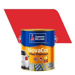 Tinta Pinta Piso Premium Fosco NovaCor Vermelho 3,6L - Sherwin-Williams