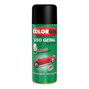 Spray Uso Geral Colorgin Preto Rápido 400ml