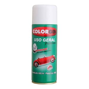 Spray Uso Geral Colorgin Branco Fosco Intenso 400ml