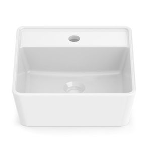 Cuba de Apoio Quadrada com Mesa Optica CQ35 Branca 35X35CM - A327B11000 - Roca