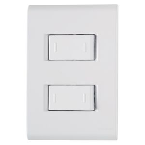 Conjunto 4x2 com 2 Interruptores Paralelos Liz Branco 10A 250V - 57170041 - Tramontina