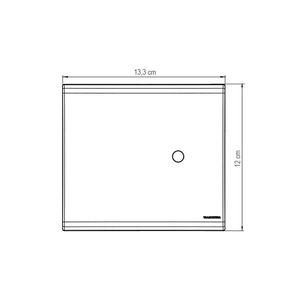 Placa com 1 Furo 4x4 9,5MM Liz Branca - 57106022 - Tramontina