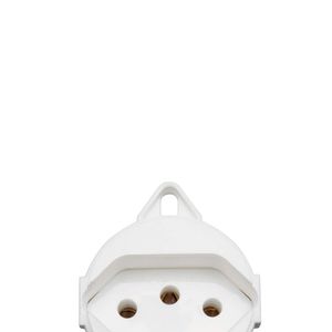 Tomada para Tampa de Piso 2P+T Branca 20A 250V - 57111096 - Tramontina