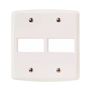 Placa 2 Postos Horizontais 4x4 Lux2 Branca - 57105023 - Tramontina