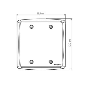 Placa 2 Postos Horizontais 4x4 Lux2 Branca - 57105023 - Tramontina