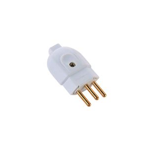 Plugue Macho Branco 2P+T 250V 20A - 57402107 - Tramontina
