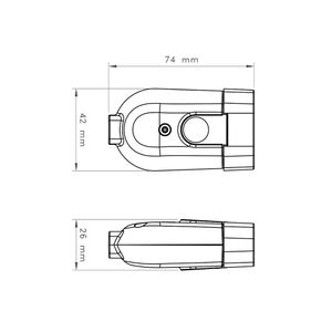 Plugue Fêmea Branco 2P 250V 20A - 57402154 - Tramontina