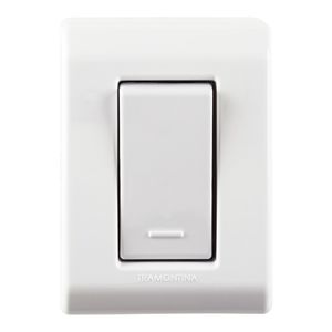 Caixa de Sobrepor com 1 Interruptor Simples 10A 250V LizFlex Branco - 57304001 - Tramontina