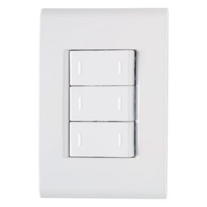 Conjunto 4x2 com 3 Interruptores Paralelos Liz Branco 10A 250V - 57170078 - Tramontina
