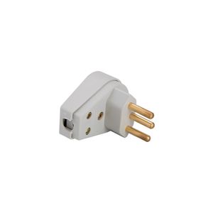 Plugue Angular 2P+T 250 V 20 A Cinza - 57401114 - Tramontina