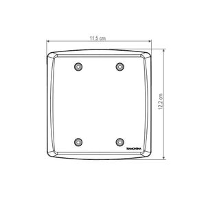 Placa 4 Postos 4x4 Lux2 Branca - 57105026 - Tramontina