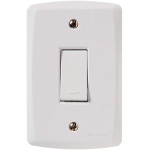 Conjunto com 1 Interruptor Simples 10A 250V Lux2 Branco - 57145201 - Tramontina