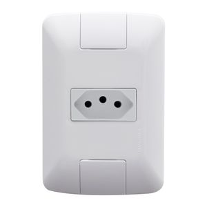 Conjunto 4x2 com 1 Tomada 2P+T Aria Branco 20A 250V - 57241013 - Tramontina