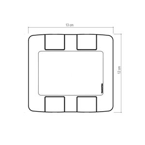 Placa 2 Postos 4x4 Aria Branca - 57203023 - Tramontina
