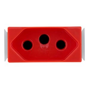 Módulo Tomada 2P+T Aria Vermelho 20A 250V - 57217033 - Tramontina