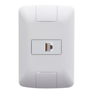 Conjunto 4x2 com 1 Tomada RJ45 cat. 6 Aria Branco - 57241022 - Tramontina