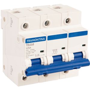 Disjuntor Din Trifásico Tripolar com Curva C 125A - 58013146 - Tramontina