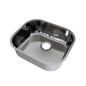 Cuba Inox Docol Quadrada De Embutir Alto Brilho Sem Válvula 40X34X14,5Cm