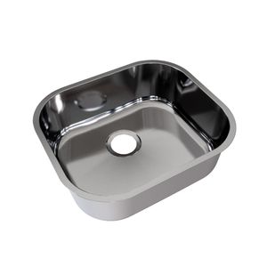 Cuba Inox Docol Quadrada De Embutir Alto Brilho Sem Válvula 40X34X14,5Cm