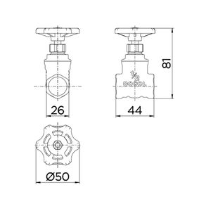 Registro de Gaveta Europa 1/2" - 10020500 - Docol