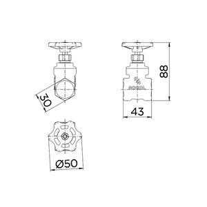 Registro de Gaveta Europa 3/4" - 10020600 - Docol