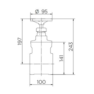 Registro de Gaveta Industrial 2 1/2" - 10032500 - Docol