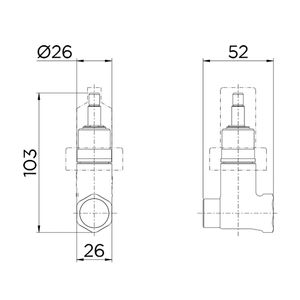 Registro de Pressão 1/2" - 00698400 - Docol