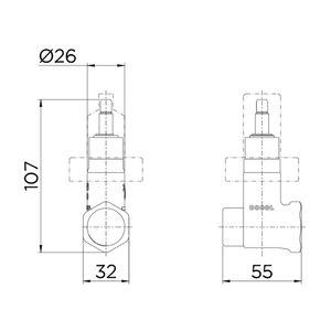 Registro de Pressão 3/4" - 25140600 - Docol