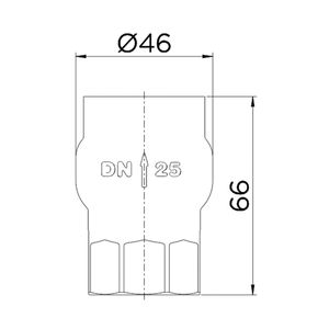 Válvula de Retenção Vertical 1" - 30101000 - Docol