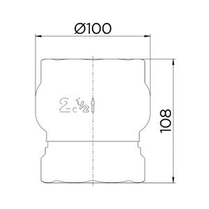 Válvula de Retenção Vertical 2 1/2" - 30102500 - Docol