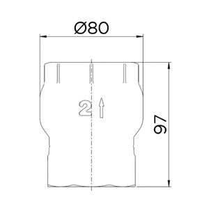 Válvula de Retenção Vertical 2" - 30102000 - Docol
