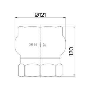 Válvula de Retenção Vertical 3" - 30103000 - Docol
