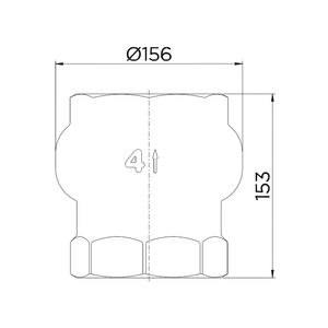 Válvula de Retenção Vertical 4"- 30104000 - Docol
