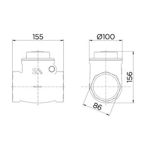 Válvula de Retenção Horizontal 2 1/2" - 30202500 - Docol