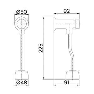Válvula para Mictório Compact Pressmatic Cromado - 17010306 - Docol