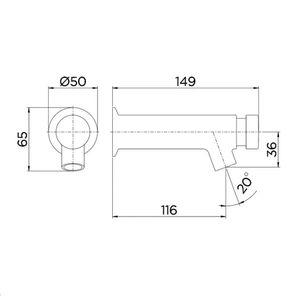 Torneira para Banheiro Parede Pressmatic Cromado - 17160706 - Docol