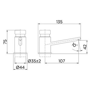 Dispenser para Sabonete Liquido de Mesa Pressmatic Cromado - 140700021 - Docol