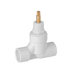 Registro de Pressão Basetec PVC 25MM Sold Cerâmico Meia Volta 1/2 - 00494700 - Docol