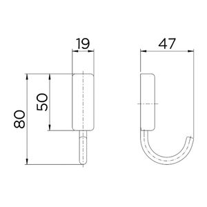 Cabide Idea Cromado - 00585906 - Docol