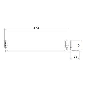 Porta Toalha Barra Idea Cromado 48CM - 00586206 - Docol