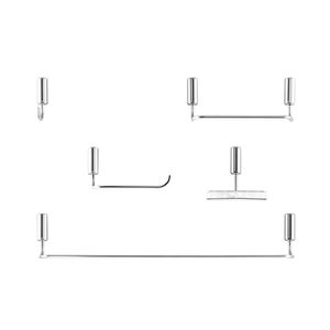 Kit de Acessórios para Banheiro com 5 Peças Idea Cromado - 00586306 - Docol